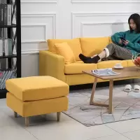 森美人布艺沙发凳北欧脚踏凳单个客厅家用搁脚凳现代简约沙发脚蹬换鞋凳
