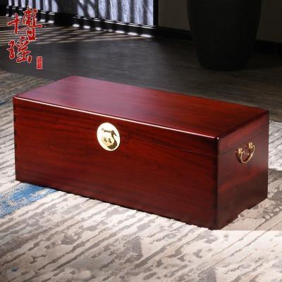 森美人老香樟木箱子整板大板衣箱全实木字画箱子收纳平板婚嫁箱