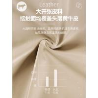 森美人后现代简约轻奢沙发客厅转角头层牛皮中大户型家具2821