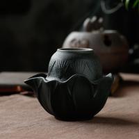 家柏饰(CORATED)功夫茶具快客杯旅行便携日式家用办公室粗陶黑陶陶瓷茶壶茶杯