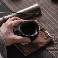 家柏饰(CORATED)原矿紫砂黑泥功夫茶具套装家用茶道陶瓷茶壶盖碗茶杯简约喝茶