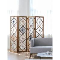 森美人印度折叠编织屏风四折空间隔断客厅简约现代民宿客栈软装折屏