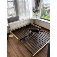 多功能实木沙发床小户型客厅可折叠推拉布艺单双人北欧现代两用床