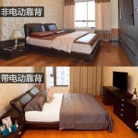 森美人家具DB12床大普系列卧室双人床小户型简约现代橡木皮软包