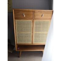 森美人实木藤编鞋柜北欧家用口玄关柜大容量日式储物柜现代简约厅柜