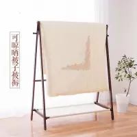 森美人实木衣帽架卧室落地挂衣架 创意欧式木质衣服架子衣架