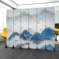 森美人北欧简约屏风隔断墙卧室遮挡家用客厅餐厅折叠移动布艺经济型折屏