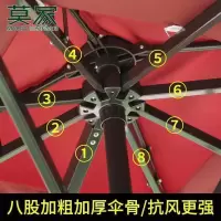 家柏饰(CORATED)户外罗马伞遮阳伞庭院伞广告沙滩保安岗亭伞室外大太阳伞3米摆摊