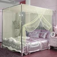 森美人家用蚊帐1.2m1.5米双人床1.8单加厚加密廷不锈钢落地加粗支架