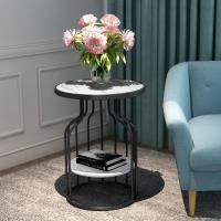 森美人北欧大理石边几角几阳台小茶几边角柜客厅沙发双层边柜床头柜轻奢