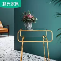森美人家具卧室床头柜北欧迷你小茶几铁艺边几现代简约床边角几EO1B