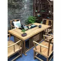 森美人茶桌椅组合实木新中式茶几小户型家用整装茶艺喝茶功夫泡茶桌茶台