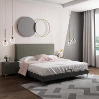 森美人轻奢布艺床床简约现代1.8米可拆洗小户型主卧床北欧双人床