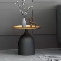 森美人北欧创意边几简约现代客厅沙发小茶几边柜圆形铁艺角几小圆桌