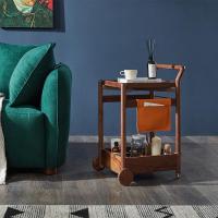 森美人「空息边几」黑胡桃北欧实木角柜简约手推车置物架沙发小边几