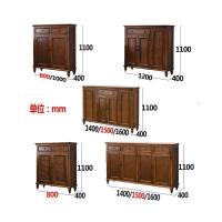 森美人美式鞋柜家用口鞋柜实木阳台储物柜进玄关柜简约现代大厅柜