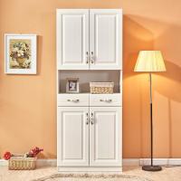 森美人北欧鞋柜简约现代厅柜储物柜多功能实木组合对开衣帽柜阳台柜