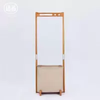 森美人原创组合衣帽架卧室转角落地竹衣架多功能欧式收纳置物架
