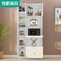 森美人厨房餐边柜现代简约餐厅备餐柜子碗柜微波炉一体储物柜定制6G-220