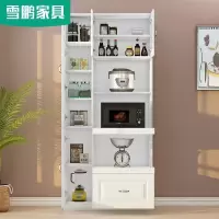 森美人厨房餐边柜现代简约餐厅备餐柜子碗柜微波炉一体储物柜定制6G-220