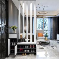 森美人进鞋柜玄关柜一体客厅屏风简约现代隔断置物架 柜厅装饰玄关