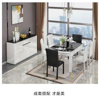 森美人餐边柜现代简约厨房茶水碗柜客厅玻璃装饰柜储物餐厅柜子