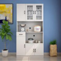 森美人餐边柜碗柜现代简约多功能餐厅柜厨房储物柜收纳柜茶水柜微波炉柜