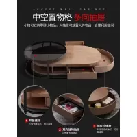 森美人北欧轻奢茶几简约小户型茶几桌客厅椭圆形钢化玻璃茶几电视柜组合