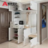 森美人进鞋柜简约现代厅柜多功能组合欧式储物柜入户玄关柜客厅隔断