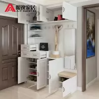 森美人进鞋柜简约现代厅柜多功能组合欧式储物柜入户玄关柜客厅隔断