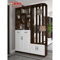 森美人进风水玄关柜鞋柜一体 客厅镂空屏风隔断柜 简约现代入户置物架