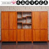 森美人中式书柜组合老榆木禅意花自由组合明清仿复古实木定做置物书架