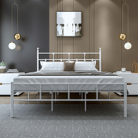 森美人北铁艺床双人床1.5米租房床1.8卧室钢管床成人1.2单人床架