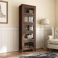 森美人北欧简约书架书柜家用办公玻璃储物柜展示柜收纳柜置物柜