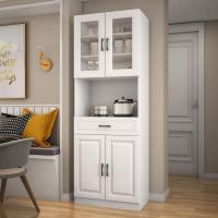 森美人餐边柜现代简约玻璃餐柜碗柜微波炉柜酒柜收纳橱柜厨房家具储物柜