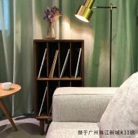 森美人家具 北欧简约小书柜 边柜榉木白橡 黑胡桃 实木杂志柜DG02