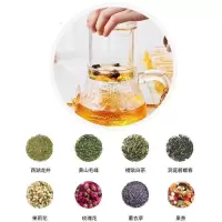 家柏饰(CORATED)藏金侧把泡茶壶单个家用茶壶玻璃沏茶器锤纹过滤花茶壶190261