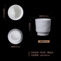 家柏饰(CORATED)德化白瓷品茗杯家用陶瓷小茶杯浮猪油白个人杯礼盒佳节送礼z