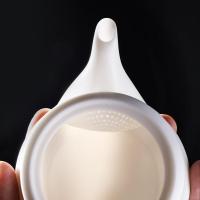 家柏饰(CORATED)德化白瓷功夫茶壶羊脂玉家用带盖过滤冲茶器现代简约19010