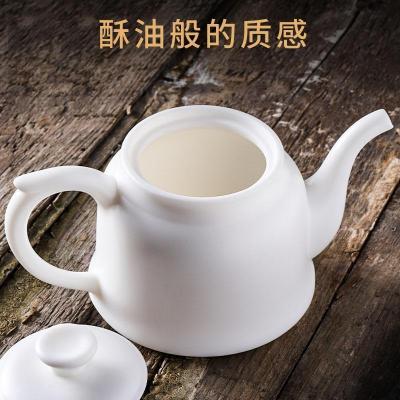 家柏饰(CORATED)德化白瓷茶壶家用办公过滤功夫泡茶单壶带盖陶瓷冲茶器190101