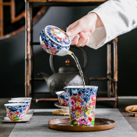 家柏饰(CORATED)珐琅彩茶杯茶壶套装白玉瓷小套家用功夫茶具办公会客200027Z