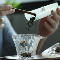 家柏饰(CORATED)玻璃茶具套装家用加厚热高温功夫茶杯盖碗泡茶套装190210