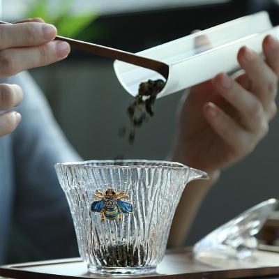 家柏饰(CORATED)玻璃茶具套装家用加厚热高温功夫茶杯盖碗泡茶套装190210