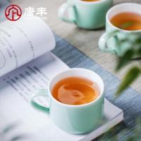 家柏饰(CORATED)陶瓷功夫小茶杯品茗杯带把杯耳杯家用功夫茶具喝茶杯6只套装