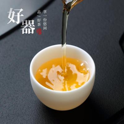 家柏饰(CORATED)主人杯单杯白瓷茶杯陶瓷单个小茶杯品茗杯功夫闻香杯不倒杯