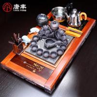 家柏饰(CORATED)花梨盘简约整套家用实木大号茶台电热炉一体功夫茶具套装z
