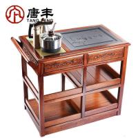 家柏饰(CORATED)茶水车实木移动茶车茶台茶桌茶水柜电热炉自动上水茶盘套装z