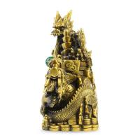 家柏饰(CORATED)龙摆件铜 铜龙大号双龙献宝家居装饰品