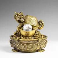 家柏饰(CORATED)轮 金蟾轮流水喷泉摆件办公桌