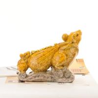 家柏饰(CORATED)老鼠摆件生肖鼠 铜铜鼠客厅创意鼠年物